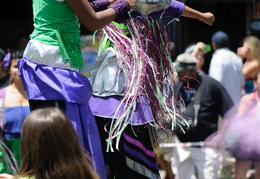 stilt dancers